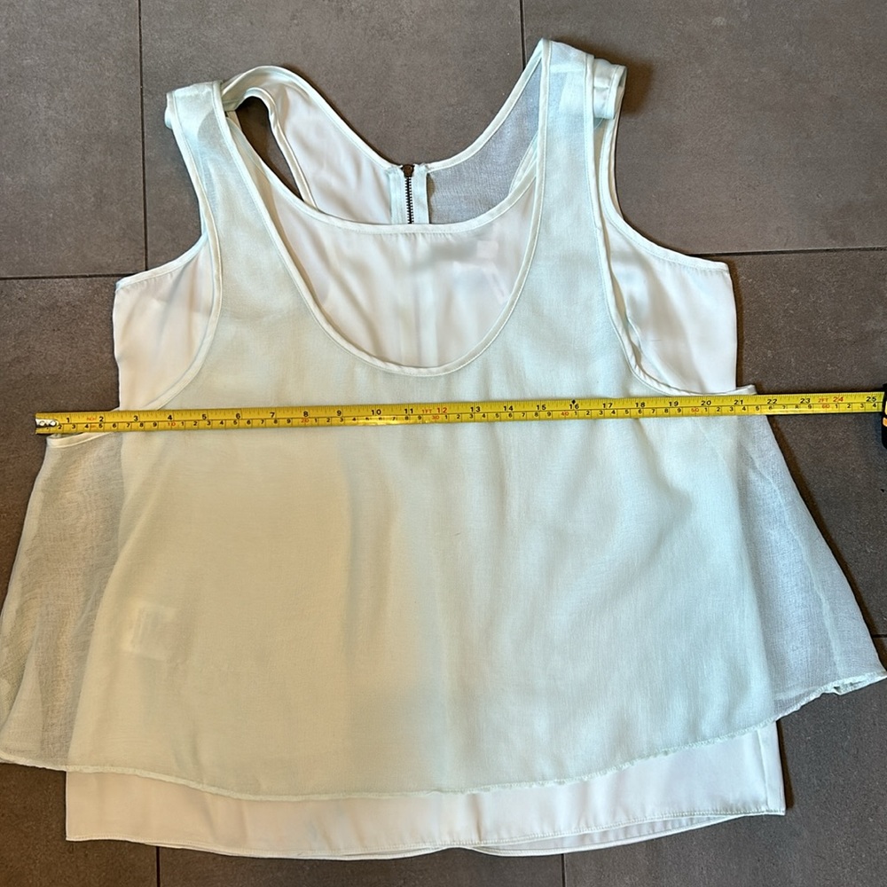 BCBGeneration Double Layer Razor Back Tank Top/ Blouse - Picture 4 of 12